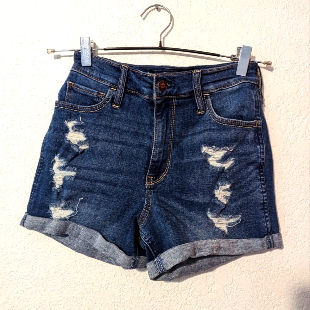Hollister high rise jeans shorts